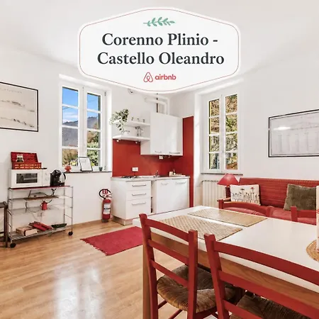 Corenno Plinio - Castello Oleandro Housing Among And Castle Διαμέρισμα